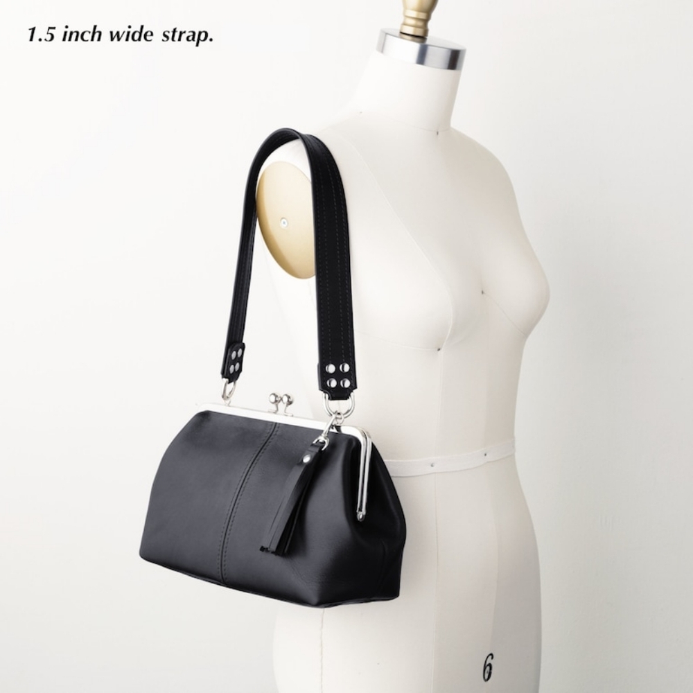 Brand New- Very Dark Brown Jilly Leather Shoulder Bag